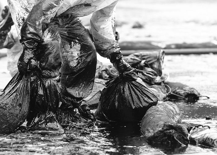 OilSpillCleanupBW